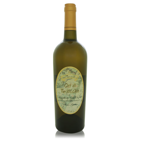 bottiglia 75 cl. vino bianco ori di verdicchio dei castelli di jesi doc classico superiore pontemagno marcheinbottiglia.it